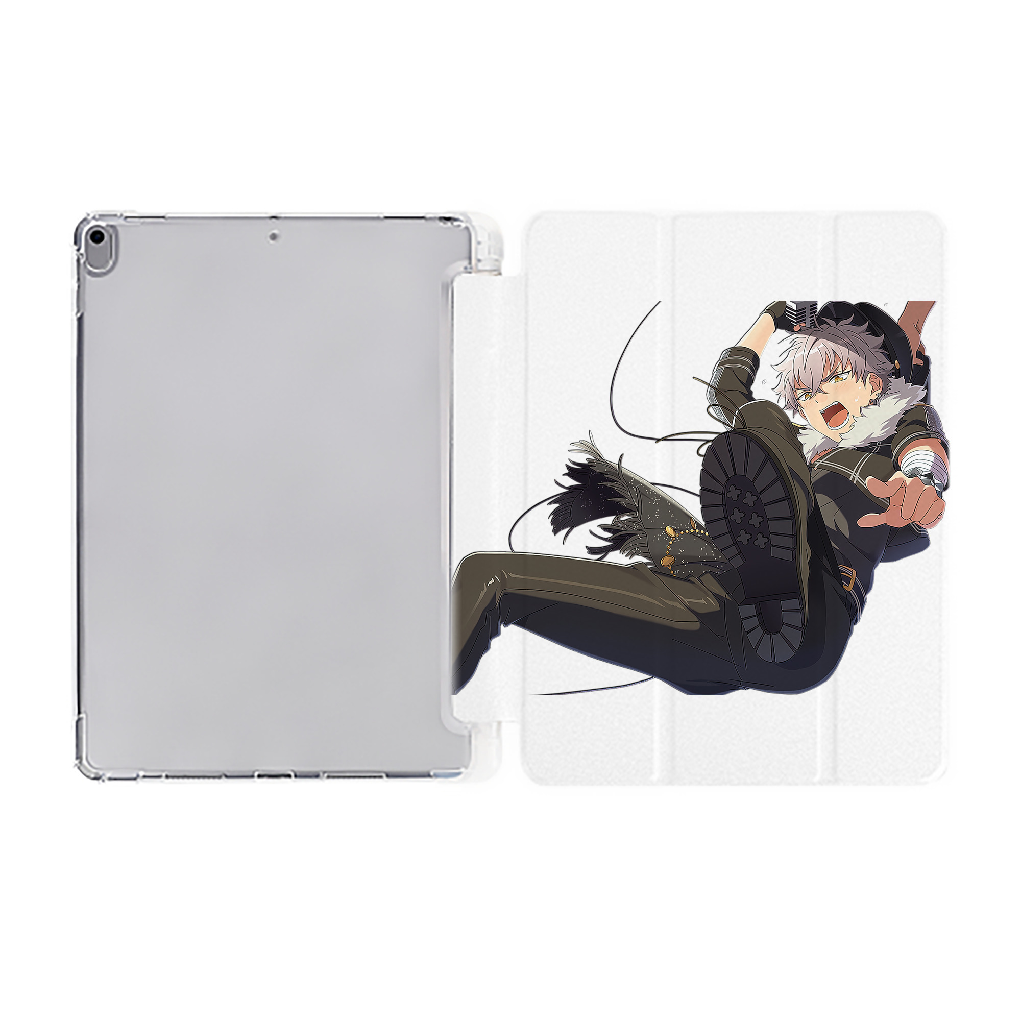 （画像用） あんさんぶるスターズ! Ensemble Stars IPad ケース ペン収納付き 三つ折りスタンド PUレザー×シリコン 対応機種9.5/10.5/10.9インチ